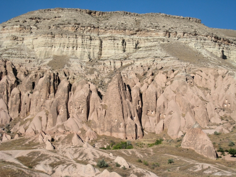 Fairy chimney rock formations, Goreme, Cappadocia Turkey 3.jpg - Goreme, Cappadocia, Turkey